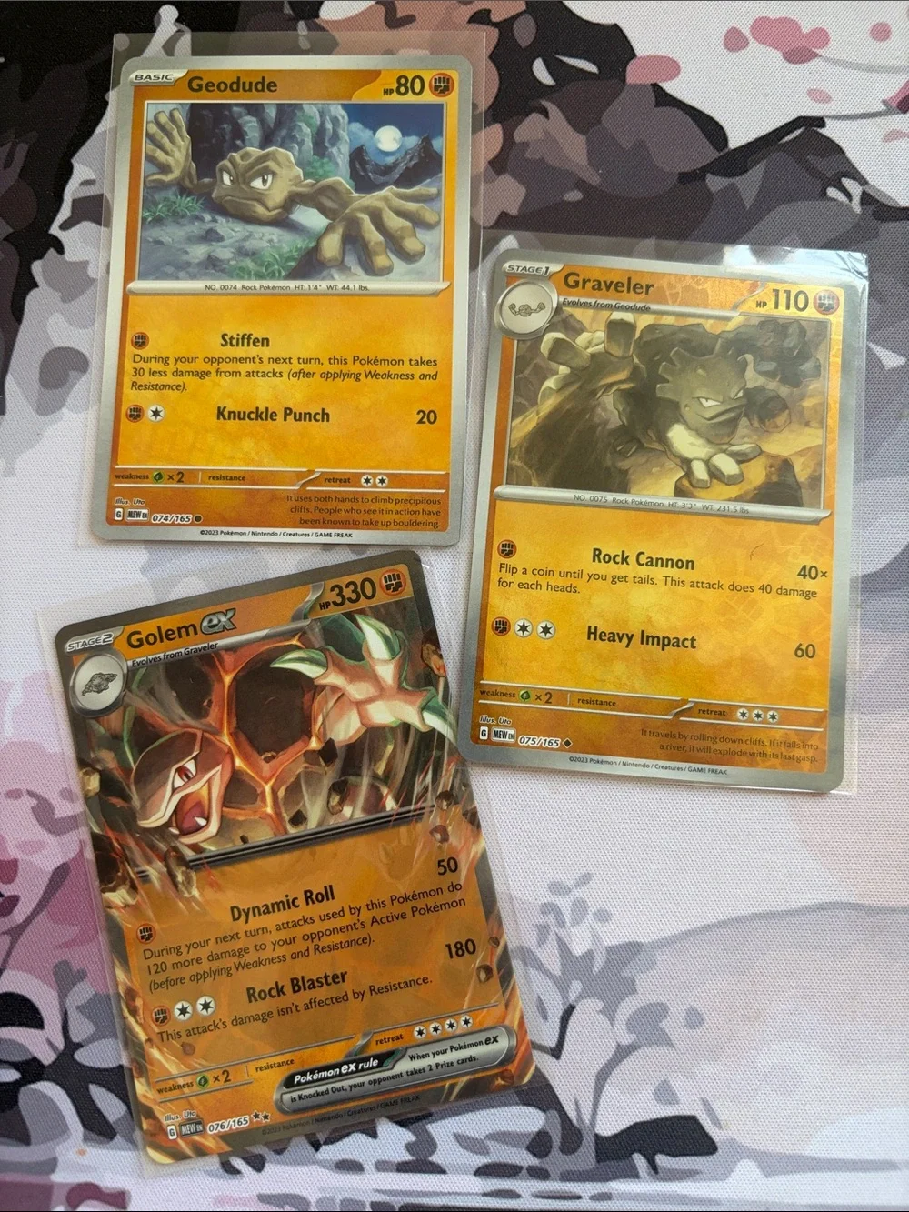 Geodude, Graveler & Golem ex Evolution Lot | 3 Cards | Reverse Holo | ✨5/$25✨